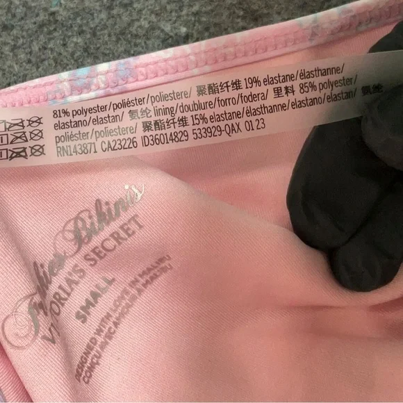 NWT Frankie’s Bikinis X Victoria’s Secret Pink Paisley Brief Bikini Bottoms - Picture 5 of 5